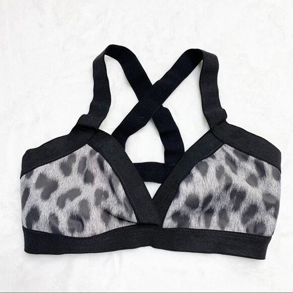 POP ACTIVE by Poprageous Jasmine Leopard Bralette Sports Bra size Small - Picture 2 of 9